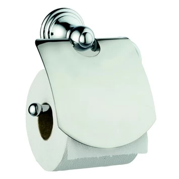 Haceka Toiletrolhouder Allure Met Klep Chroom 2 Haceka Toiletrolhouder Allure Met Klep Chroom - Afbeelding 2