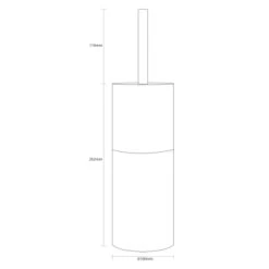 Sealskin Toiletborstelhouder Doppio Grijs -Badkamer Winkel 123 2032