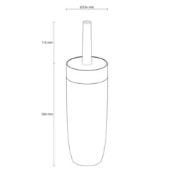 Sealskin Toiletborstelhouder Bloom Zwart 10 Sealskin Toiletborstelhouder Bloom Zwart -Badkamer Winkel 123 2068