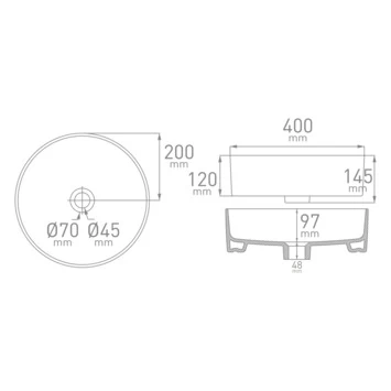Van Marcke Waskom Phaedra Opbouw Mat Grijs Keramiek 40x40x14.5 Cm 2 Van Marcke Waskom Phaedra Opbouw Mat Grijs Keramiek 40x40x14.5 Cm - Afbeelding 2
