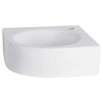 Differnz Cleo Hoekfontein Wit 30X30X10 Cm 2 Differnz Cleo Hoekfontein Wit 30X30X10 Cm - Afbeelding 2