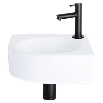 Differnz Cleo Hoekfontein Wit 30X30X10 Cm 3 Differnz Cleo Hoekfontein Wit 30X30X10 Cm - Afbeelding 3