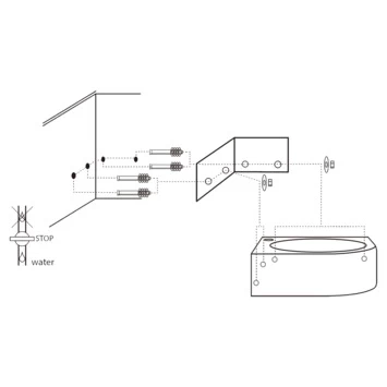 Differnz Cleo Hoekfontein Wit 30X30X10 Cm 6 Differnz Cleo Hoekfontein Wit 30X30X10 Cm - Afbeelding 6