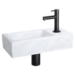 Differnz Helios Fontein 37.5x18.5x9.5 Cm Marmer -Badkamer Winkel 123 2205