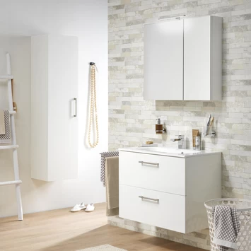 Tiger Spiegelkast S-Line 80cm Sneeuwwit 3 Tiger Spiegelkast S-Line 80cm Sneeuwwit - Afbeelding 3