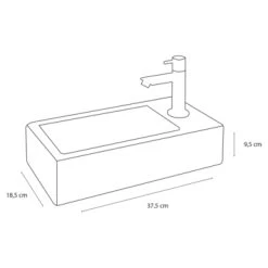 Differnz Fonteinset Helios Wit 36x18x8 Cm 23 Differnz Fonteinset Helios Wit 36x18x8 Cm -Badkamer Winkel 123 2237