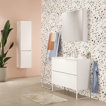 Tiger Spiegelkast S-Line 80cm Sneeuwwit 6 Tiger Spiegelkast S-Line 80cm Sneeuwwit - Afbeelding 6