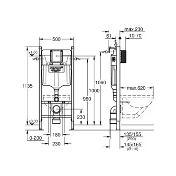 Grohe Solido Inbouwreservoir 3-6-9 Liter 2 Grohe Solido Inbouwreservoir 3-6-9 Liter - Afbeelding 2