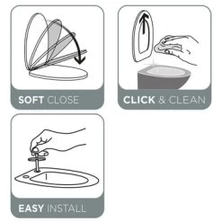 Tiger WC Bril Venture Pergamon Kunststof Met Softclose -Badkamer Winkel 123 2284