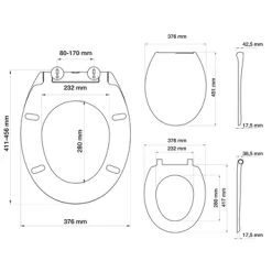 Tiger WC Bril Mason Wit Kunststof Met Softclose 15 Tiger WC Bril Mason Wit Kunststof Met Softclose -Badkamer Winkel 123 2299