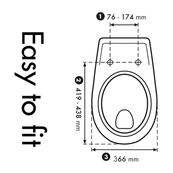Cedo Greece Wc Bril Softclose Duroplast 4 Cedo Greece Wc Bril Softclose Duroplast - Afbeelding 4