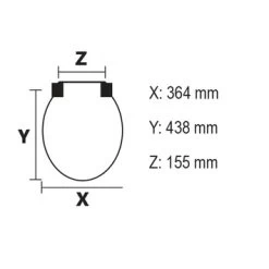Bemis WC Bril Chicago Wit Hout Met Kunststof Softclose 5 Bemis WC Bril Chicago Wit Hout Met Kunststof Softclose -Badkamer Winkel 123 2377