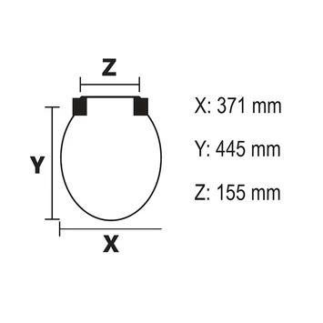 Bemis WC Bril Chicago Wit Hout Met Metalen Softclose 3 Bemis WC Bril Chicago Wit Hout Met Metalen Softclose - Afbeelding 3