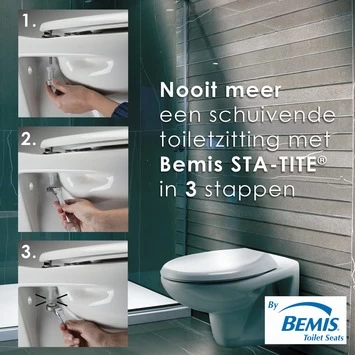 Bemis WC Bril Chicago Wit Hout Met Metalen Softclose 4 Bemis WC Bril Chicago Wit Hout Met Metalen Softclose - Afbeelding 4