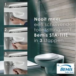 Bemis WC Bril Venezia Wit Kunststof Met Softclose -Badkamer Winkel 123 2385