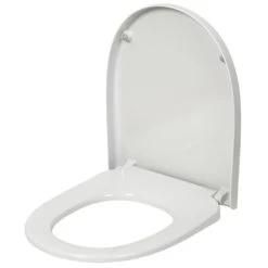 Pressalit D-vorm WC Bril Wit Kunststof Met Softclose -Badkamer Winkel 123 2422