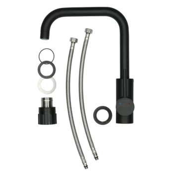 Handson Keukenkraan Olivier Met Hendel Mat Zwart 12 Handson Keukenkraan Olivier Met Hendel Mat Zwart - Afbeelding 12