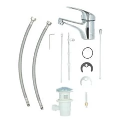 Handson Wastafelkraan Ralph Met Waste Chroom 25 Handson Wastafelkraan Ralph Met Waste Chroom -Badkamer Winkel 123 2513