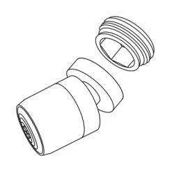 Tiger Splash Straalregelaar Wastafelkraan Met Kogelgewricht Waterbesparend Chroom M22/M24 -Badkamer Winkel 123 2561