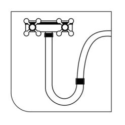Tiger Stijgpijp Chroom -Badkamer Winkel 123 2578