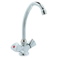 OK Keukenkraan 2-knops Chroom -Badkamer Winkel 123 2634