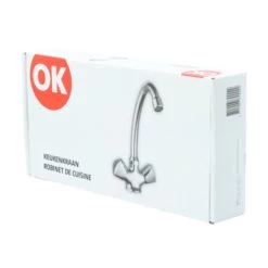 OK Keukenkraan 2-knops Chroom -Badkamer Winkel 123 2637