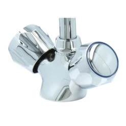 Handson Keukenkraan Thomas 2-knops Chroom Met Uitloop 235mm -Badkamer Winkel 123 2647