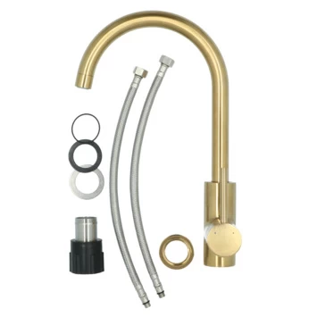 Atlantic Keukenkraan Colin Met Hendel Messing 12 Atlantic Keukenkraan Colin Met Hendel Messing - Afbeelding 12