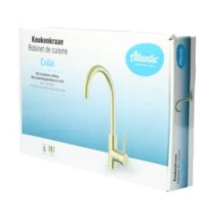 Atlantic Keukenkraan Colin Met Hendel Messing 26 Atlantic Keukenkraan Colin Met Hendel Messing -Badkamer Winkel 123 2703