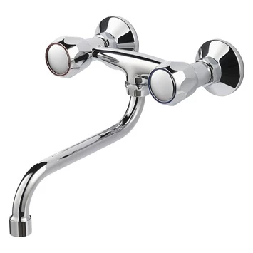 Handson Keukenkraan Thomas 2-knops Onderuitloop Chroom 15 Cm 1 Handson Keukenkraan Thomas 2-knops Onderuitloop Chroom 15 Cm