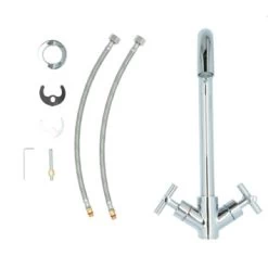 Aqualino Keukenkraan Ceronda 2-knops Chroom -Badkamer Winkel 123 2757