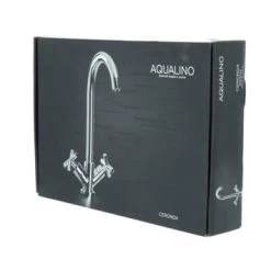 Aqualino Keukenkraan Ceronda 2-knops Chroom -Badkamer Winkel 123 2758