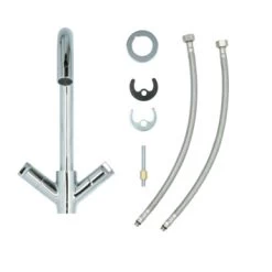 Aqualino Keukenkraan Fortore 2-knops Chroom -Badkamer Winkel 123 2768