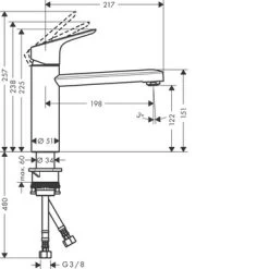 Hansgrohe Keukenkraan Focus M43 Met Hendel Chroom 120 -Badkamer Winkel 123 2785