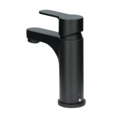 Atlantic Wastafelkraan Parker Met Hendel Zwart -Badkamer Winkel 123 2817