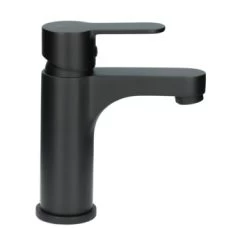 Atlantic Wastafelkraan Parker Met Hendel Zwart -Badkamer Winkel 123 2820