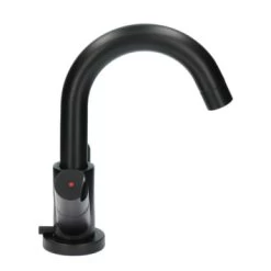 Aqualino Wastafelkraan Fortore 2-knops Met Waste Zwart -Badkamer Winkel 123 2835