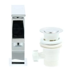 Aqualino Wastafelkraan Panaro Met Hendel En Waste Chroom 22 Aqualino Wastafelkraan Panaro Met Hendel En Waste Chroom -Badkamer Winkel 123 2861