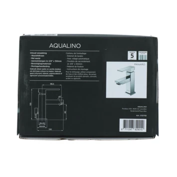 Aqualino Wastafelkraan Panaro Met Hendel En Waste Chroom 14 Aqualino Wastafelkraan Panaro Met Hendel En Waste Chroom - Afbeelding 14