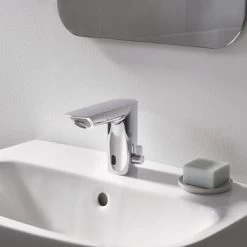GROHE Wastafelkraan Bau Cosmopolitan Met Infrarood Sensor Chroom 13cm 6 GROHE Wastafelkraan Bau Cosmopolitan Met Infrarood Sensor Chroom 13cm -Badkamer Winkel 123 2906