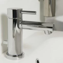 Tiger Wastafelkraan Boston Met Hendel En Waste Chroom -Badkamer Winkel 123 2924