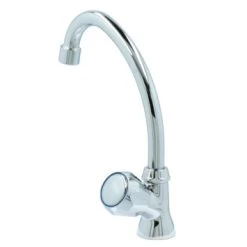 Handson Fonteinkraan Thomas C-uitloop Met Draaiknop Chroom -Badkamer Winkel 123 2939