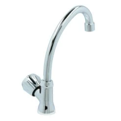 Handson Fonteinkraan Thomas C-uitloop Met Draaiknop Chroom -Badkamer Winkel 123 2941