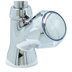 Handson Fonteinkraan Thomas C-uitloop Met Draaiknop Chroom -Badkamer Winkel 123 2945