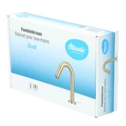 Atlantic Fonteinkraan Scott Met Draaiknop Messing -Badkamer Winkel 123 2984