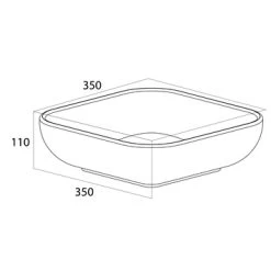 Tiger Badkamermeubel Studio 60cm Hoogglans Wit/witte Waskom Met Vierkante Greep -Badkamer Winkel 123 300