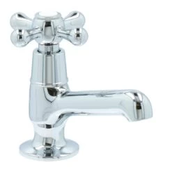 Handson Fonteinkraan Louise Met Draaiknop Chroom -Badkamer Winkel 123 3003