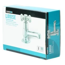 Handson Fonteinkraan Louise Met Draaiknop Chroom -Badkamer Winkel 123 3007