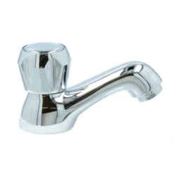 Handson Fonteinkraan Thomas Lage Uitloop Met Draaiknop Chroom -Badkamer Winkel 123 3014