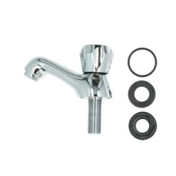 Handson Fonteinkraan Thomas Lage Uitloop Met Draaiknop Chroom -Badkamer Winkel 123 3017